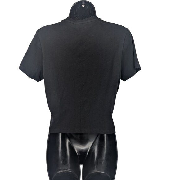 Cosmic Aura Crop Top Size M Skull Rose Chains Distressed Whimsigoth Festival Y2K - Picture 2 of 8